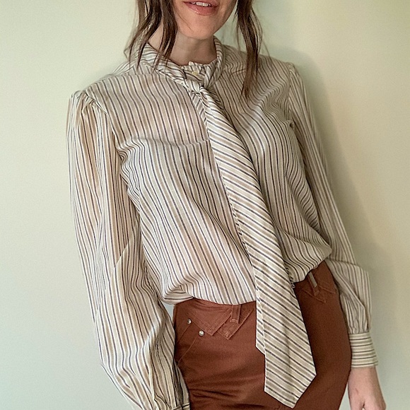 Vintage Tops - Donnkenny 80s Vintage Long Sleeve Top